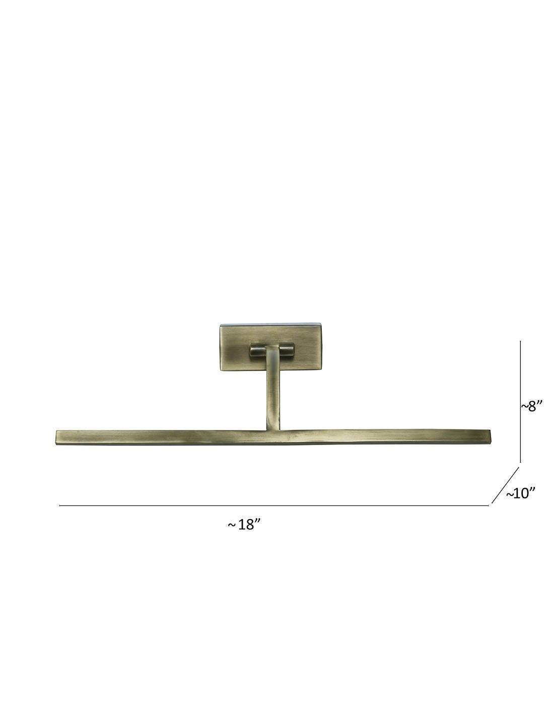 Buy Wall Light - Antique Brass Finish Modern Slim Picture Light For Indoor & Outdoor Decor by Fos Lighting on IKIRU online store