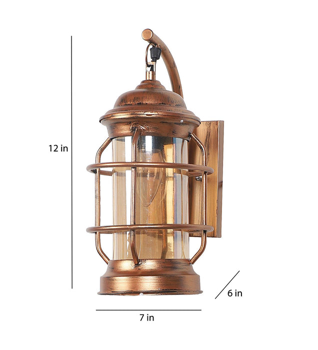 Buy Wall Light - Beeso Copper Iron Lantern Wall Lamp Light For Indoor & Outdoor Decor by ELIANTE by Jainsons Lights on IKIRU online store