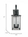Buy Wall Light - Black Steel & Glass Transitional 2 Light Outdoor Hanging Wall Lamp Light For Home Decor by Fos Lighting on IKIRU online store