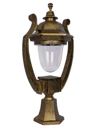 Buy Wall Light - Brass Antique Heavy Cast Single Large Gate Post Lamp Light For Outdoor Decor by Fos Lighting on IKIRU online store