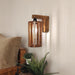 Buy Wall Light - Casa Brown Wooden Wall Light | Decorative Lamps by Symplify on IKIRU online store