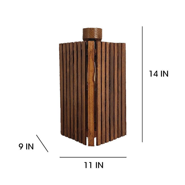 Buy Wall Light - Elegant Brown Wooden Wall Light for Living Room | Hanging Lamp by Symplify on IKIRU online store