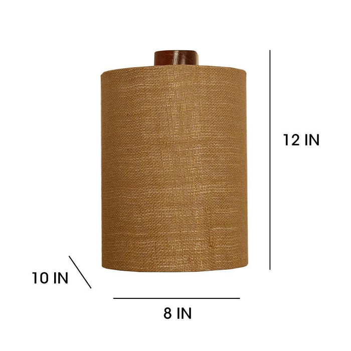 Buy Wall Light - Elementary Brown Wooden Wall Light for Home Decor | Mounted Lamp by Symplify on IKIRU online store