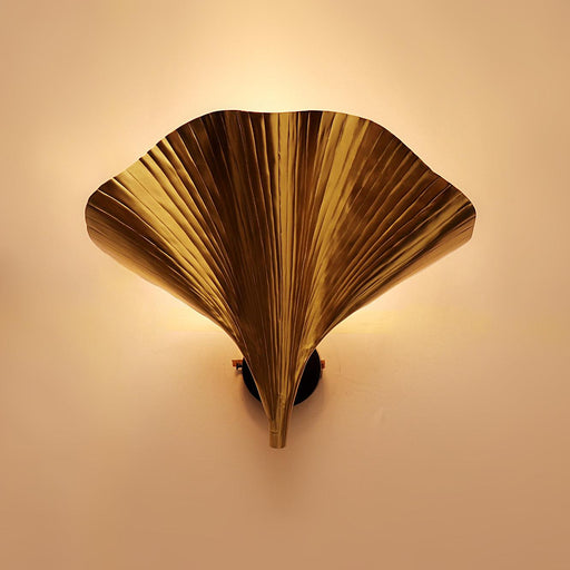 Buy Wall Light - Ginko Modern Golden Leaf Wall Lamp Light For Home Decoration by Home Blitz on IKIRU online store