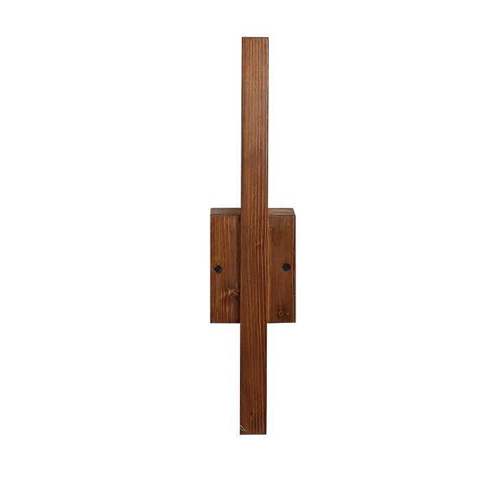 Buy Wall Light - Lineo Brown Wooden Led Light for Home | Wall Mounted Lamp by Symplify on IKIRU online store