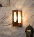 Buy Wall Light - Lisma Brown Wood & Glass Modern Wall Mount Lamp Light For Home Decor by ELIANTE by Jainsons Lights on IKIRU online store