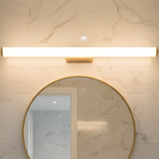 Long Horizontal Pipe 12 Watt Warm White LED Vanity Light For Dressing Room & Bathroom