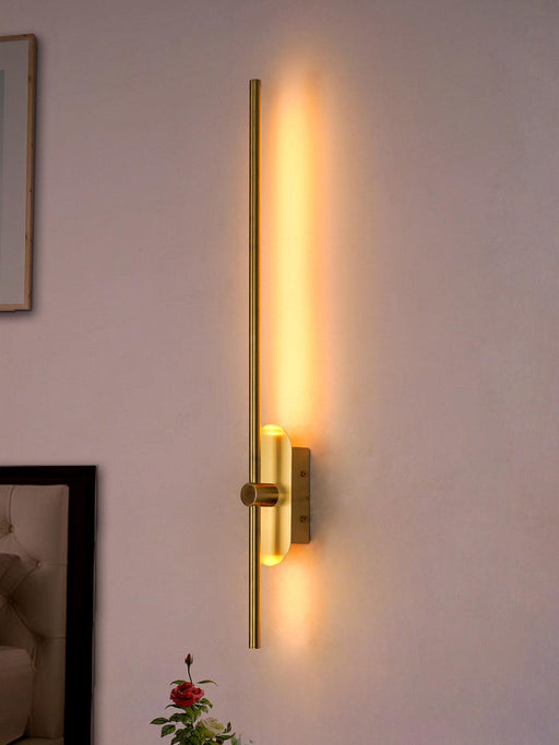 Buy Wall Light - Moder Long Saber Sword-like Golden LED Wall Light by Fos Lighting on IKIRU online store