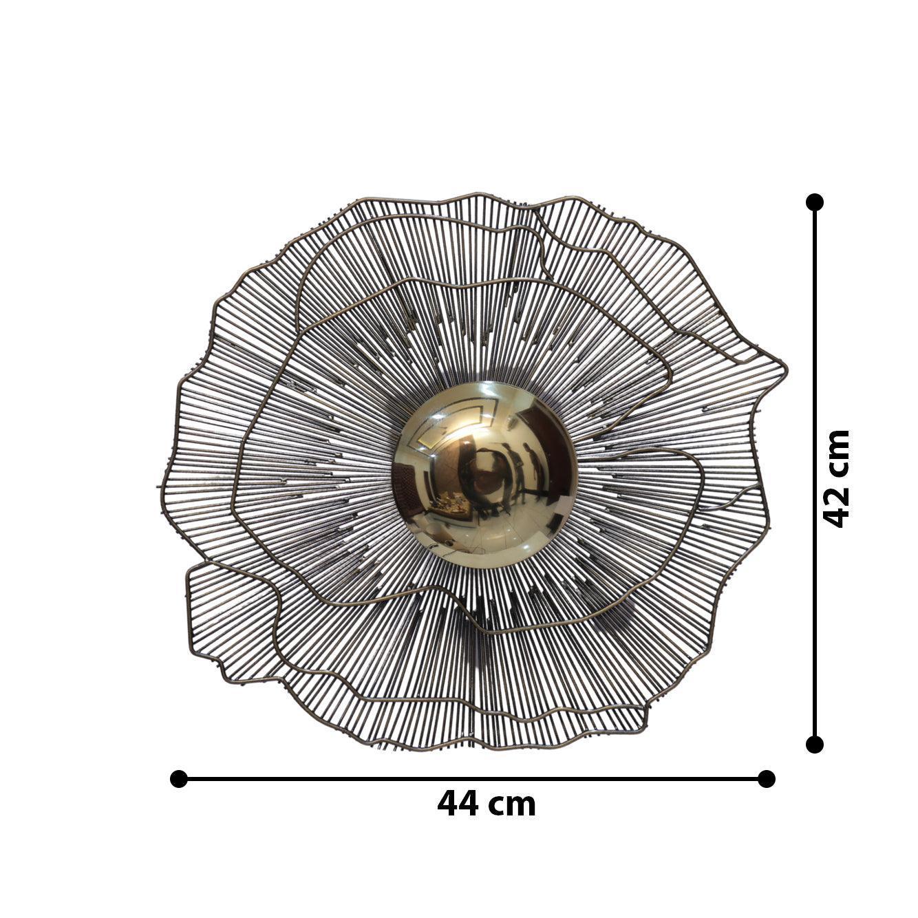 Buy Wall Light - Modern Girik Gold Effect Wall Sconce | Flower Wall Lamp Light For Home Decor by Home Blitz on IKIRU online store