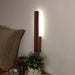 Buy Wall Light - Slimline Brown Wooden LED Wall Light by Symplify on IKIRU online store