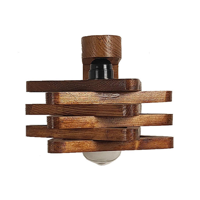 Buy Wall Light - Star Brown Wooden Wall Light | Decorative Lamps for Home by Symplify on IKIRU online store