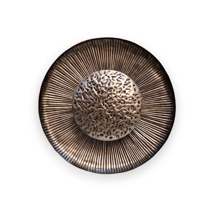 Buy Wall Light - Sufi Dark Round Iron Plate Wall Lamp Light For Indoor & Outdoor Decor by Home Blitz on IKIRU online store