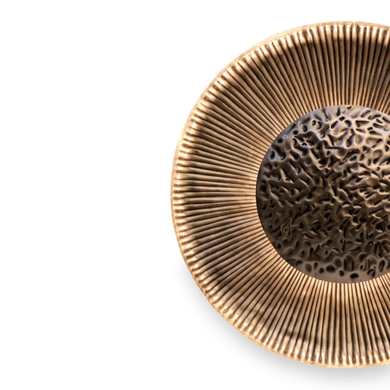 Buy Wall Light - Sufi Dark Round Iron Plate Wall Lamp Light For Indoor & Outdoor Decor by Home Blitz on IKIRU online store