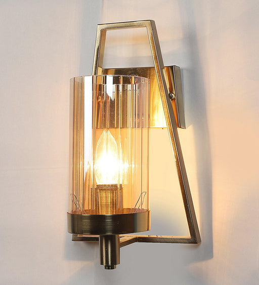 Buy Wall Light - Teena Unique Golden & Glass Finish Wall Mount Lamp For Home Decor by ELIANTE by Jainsons Lights on IKIRU online store