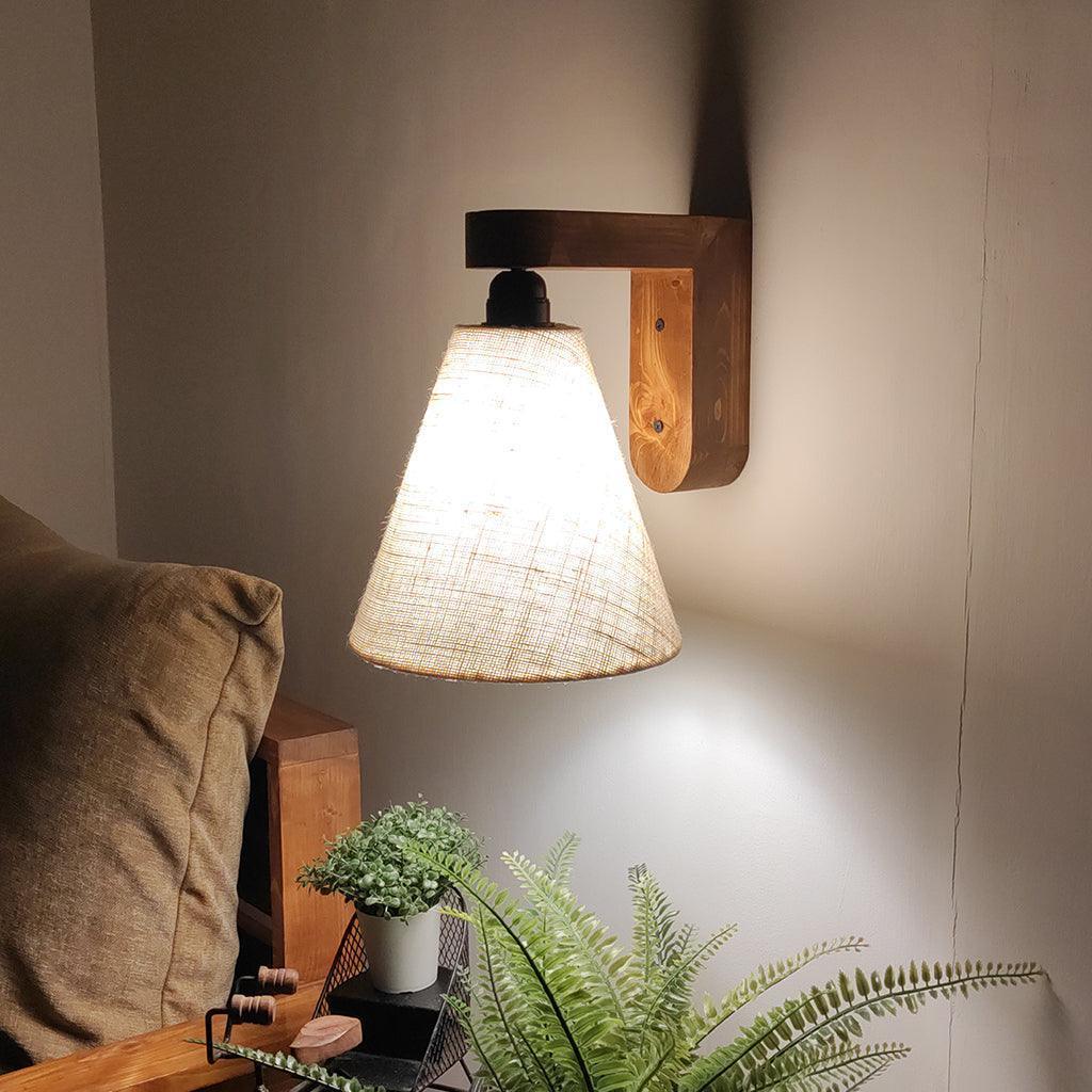 Buy Wall Light - Terzo Wooden Wall Light | Decorative Wall Lamps For Home by Symplify on IKIRU online store