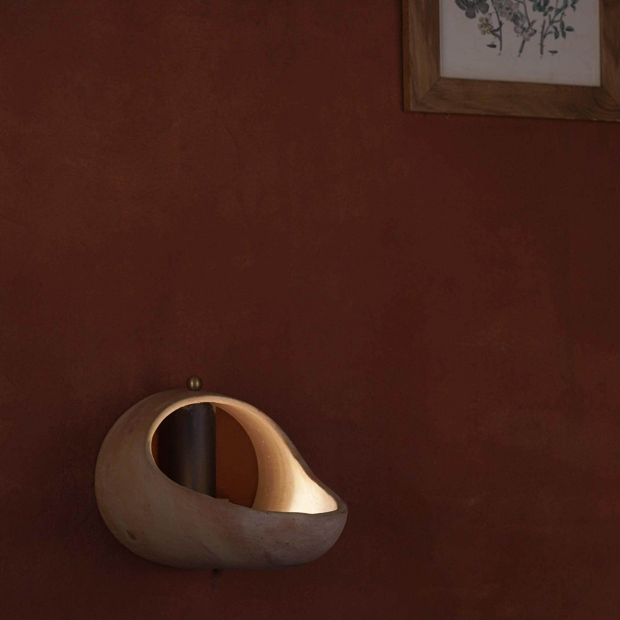 Buy Wall Lights Selective Edition - Pokhran Burrow Wall Sconce by Anantaya on IKIRU online store