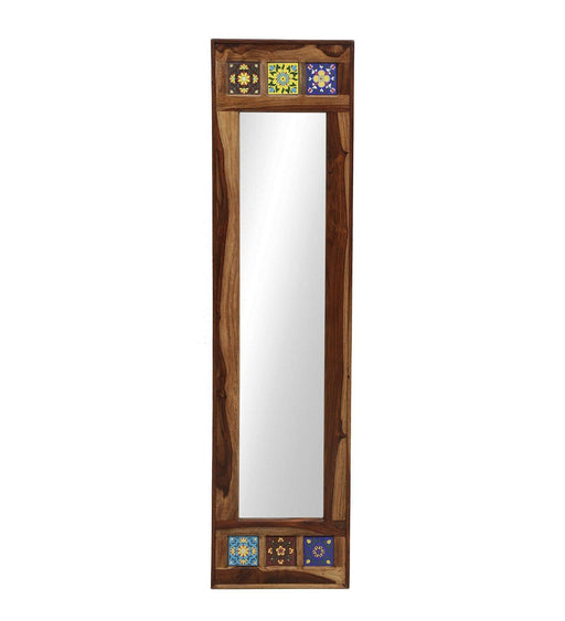 Buy Wall Mirror - Siramika Sheesham Wood Full Length Mirror by Wooden Mood on IKIRU online store