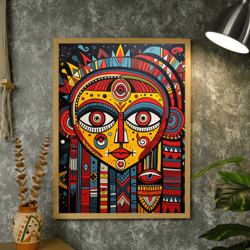 Buy Wall Paintings & Prints - Abstract Big Eyes: Artisan Canvas Wall Decor Masterpiece by Sowpeace on IKIRU online store