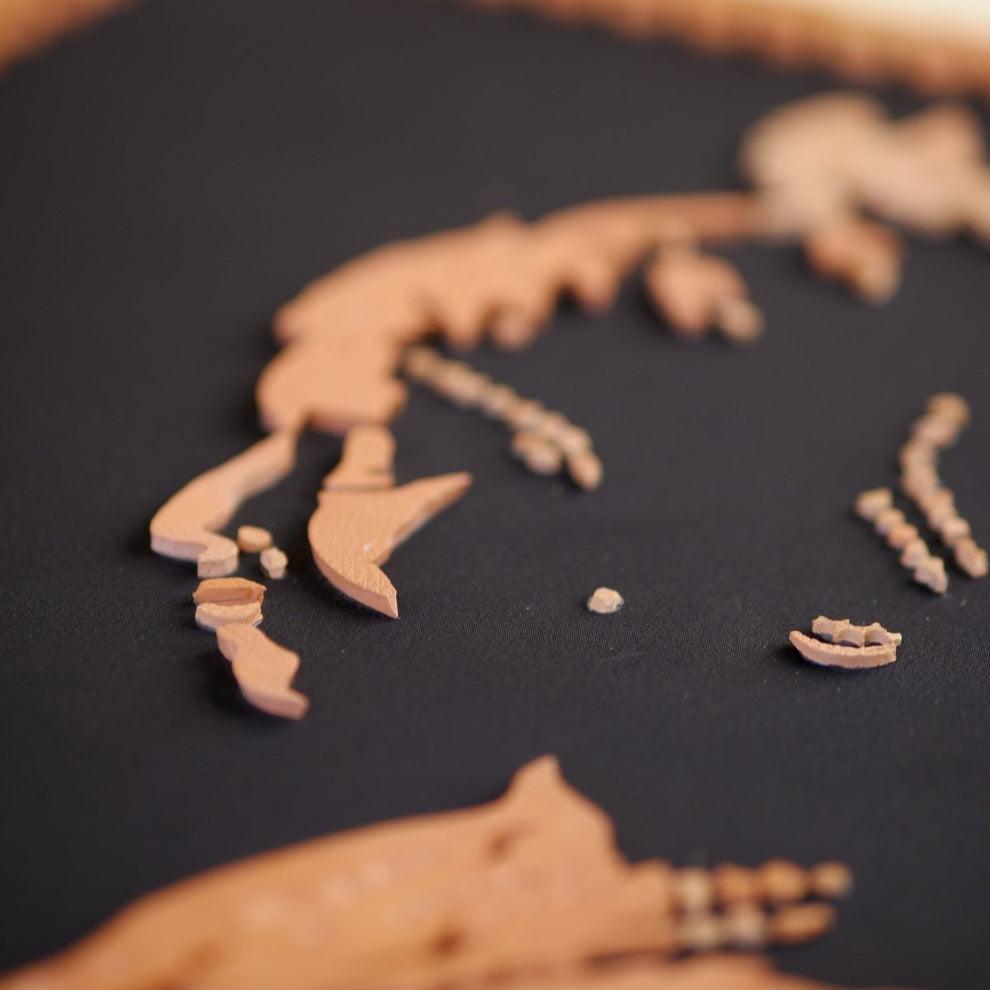 Buy Wall Paintings & Prints - Terracotta Decorative Shadowed Lady Wall Art | Rustic Wall Decor Piece by Sowpeace on IKIRU online store