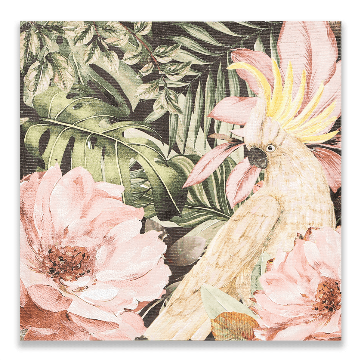 Buy Wallpaper - Canvas Wall Art For Decor- Multicolor Tropical Design by Home4U on IKIRU online store