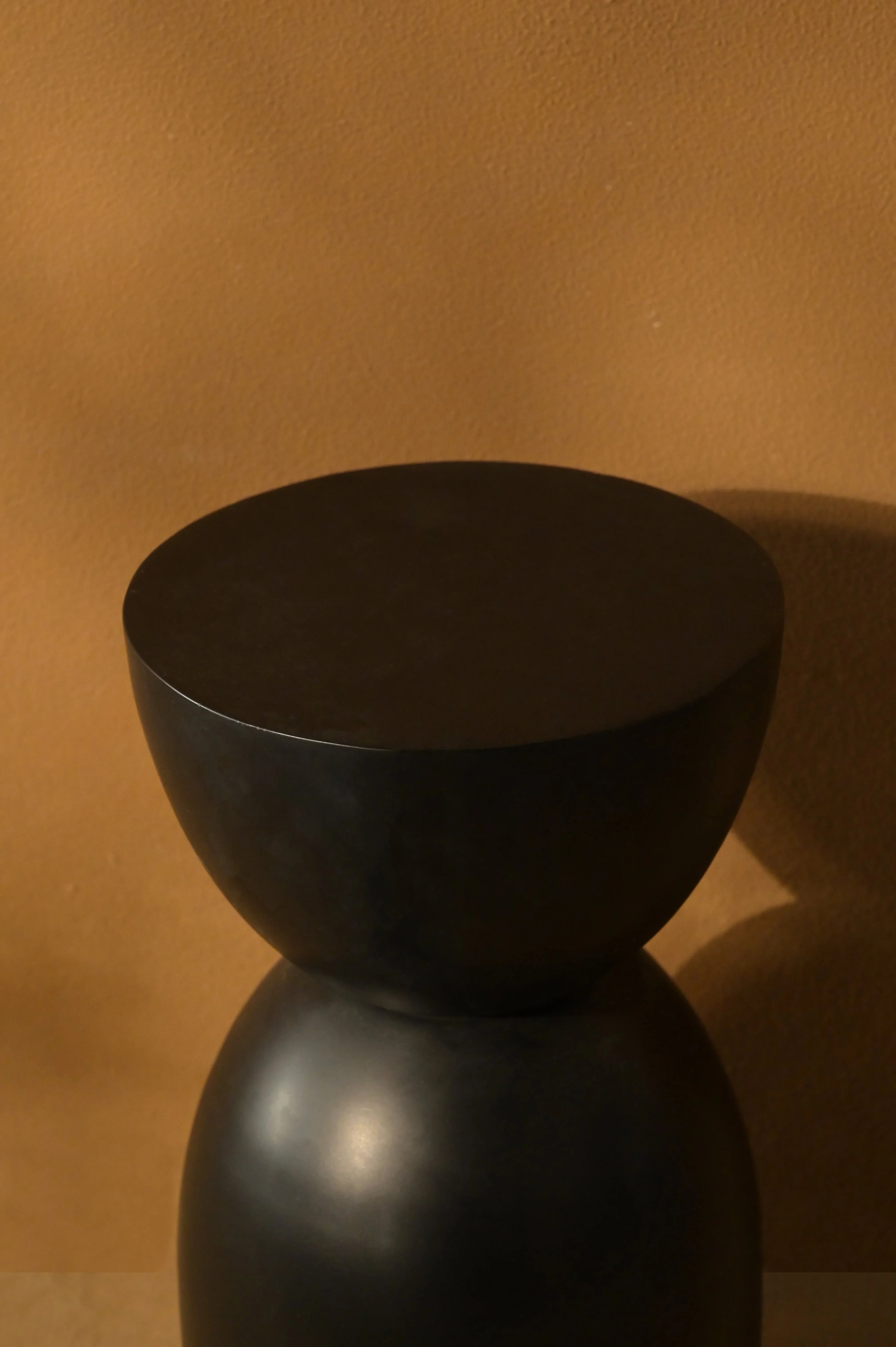 Black Unique Side Table | Modern Minimalist Iron Accent Table | End Table