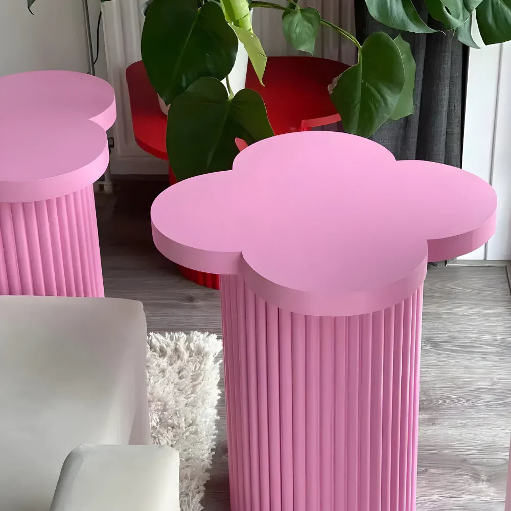 Elegant Design Coffee Table Child-Safe Montessori Activity Table for Kids (Pink)