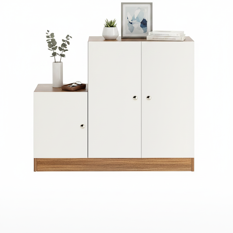 Shoe Rack Cabinet with Doors and Storage - Embliss