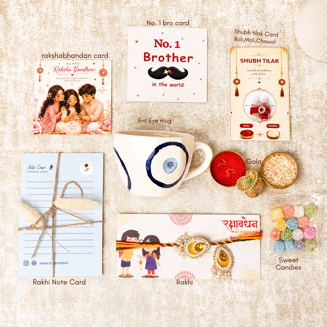 Evil Eye Blessings Rakhi Hamper
