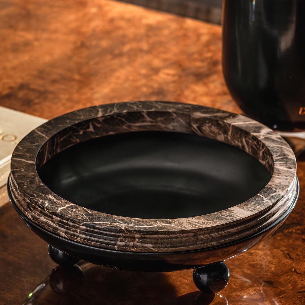 Marble And Brass Vase