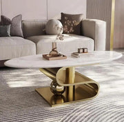 Prestige Marble Top Centre Table for Living Room | Designer Coffee Table | Tea Table