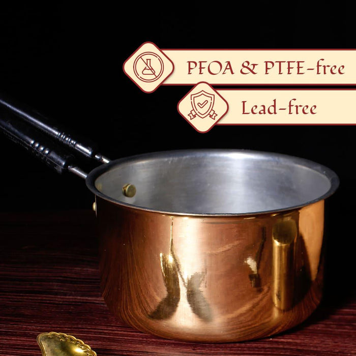 Brass Saucepan for Cooking | Tea Pan & Milk Pan | Sauce Pot, Cookware