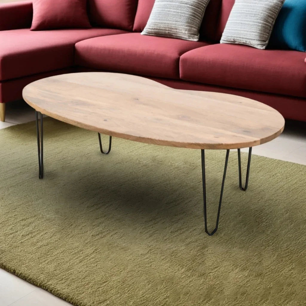 Torrus Acacia Wooden Center Table | Coffee Table for Living Room