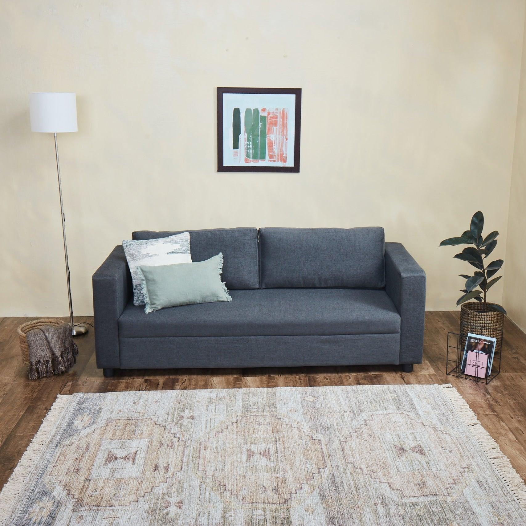 Agatti Fabric Sofa (Granite Grey)