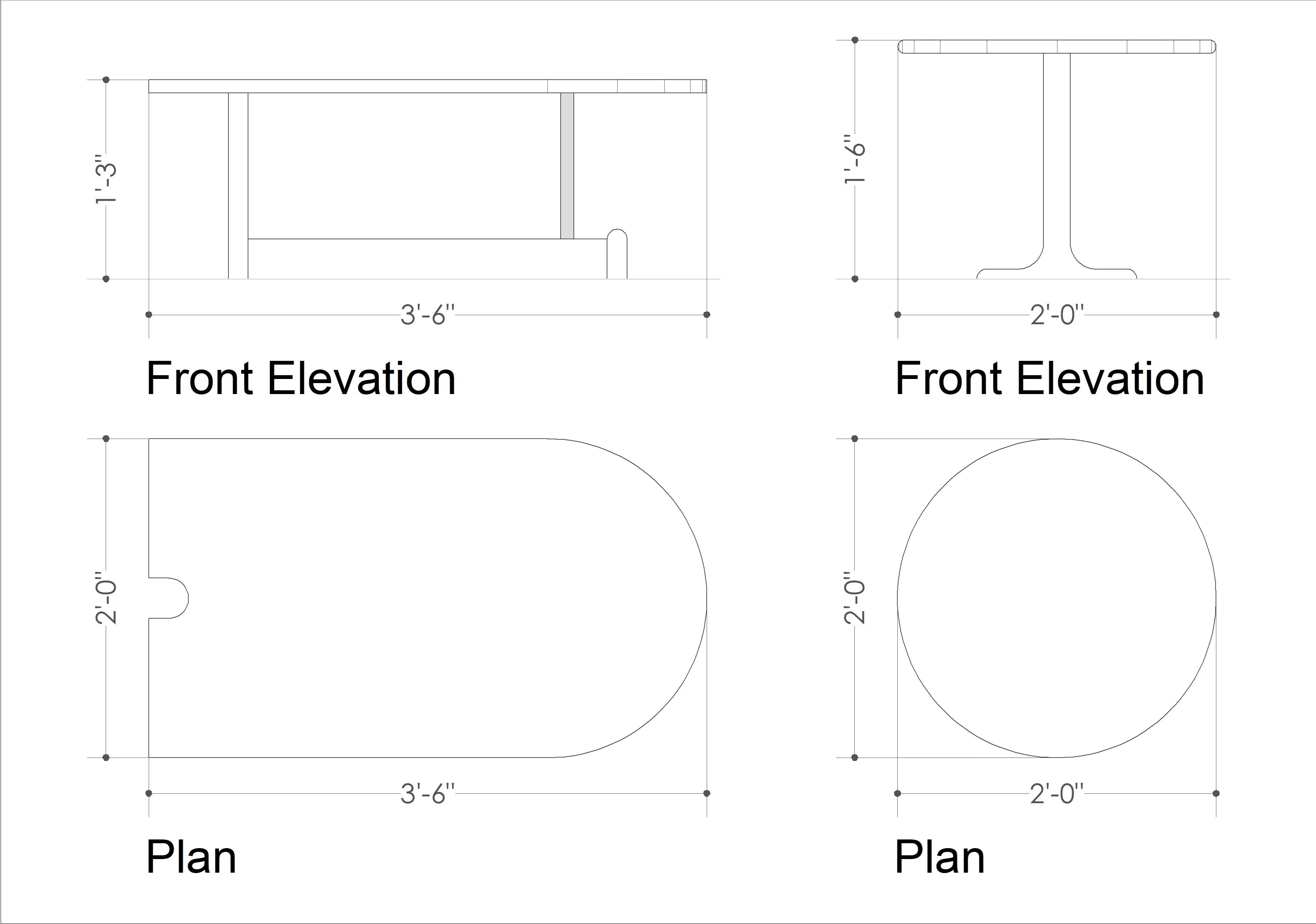 Island Coffee Table | Designer Center Table for Living Room