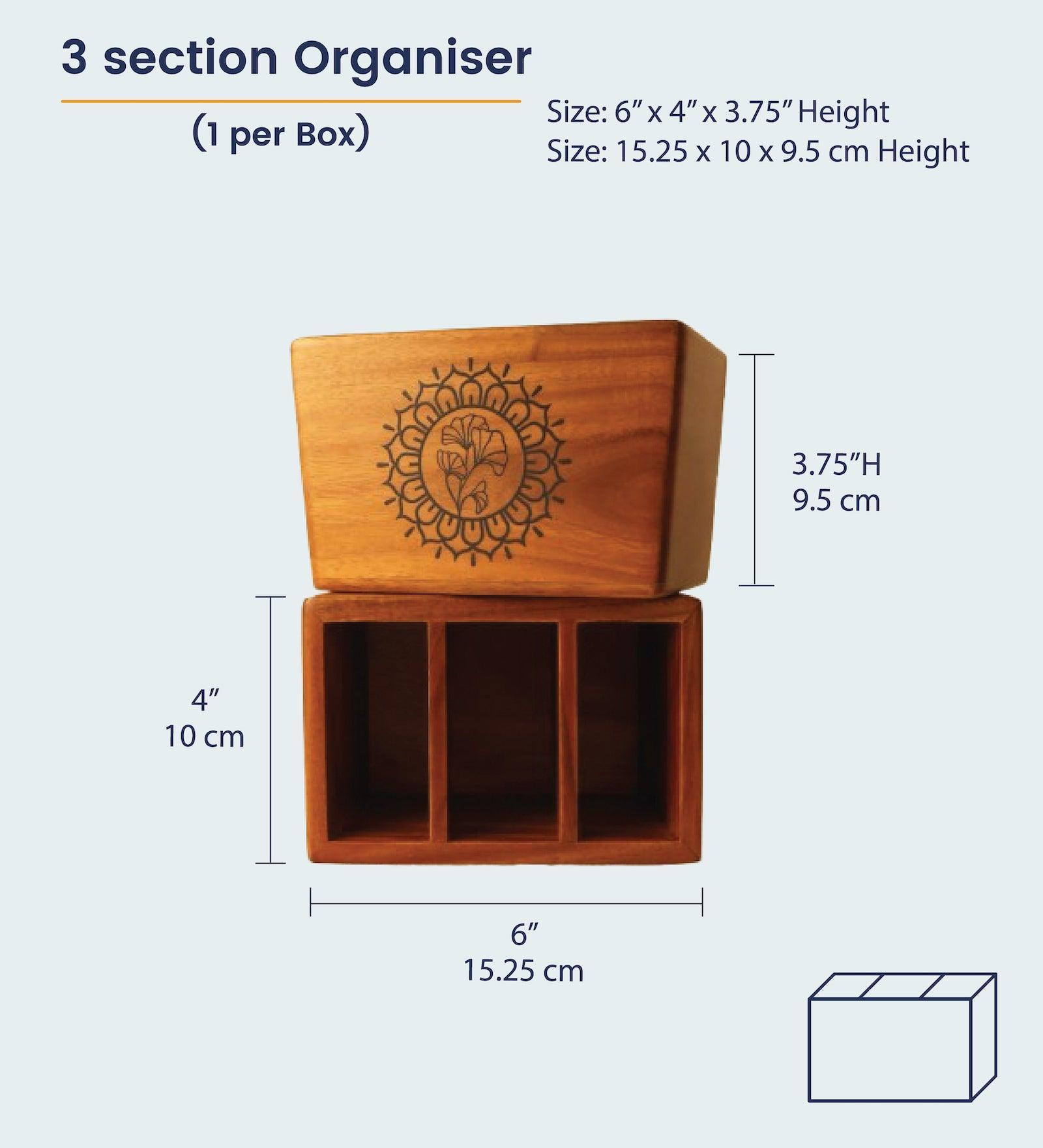 Multi Remote Holder Round Teak