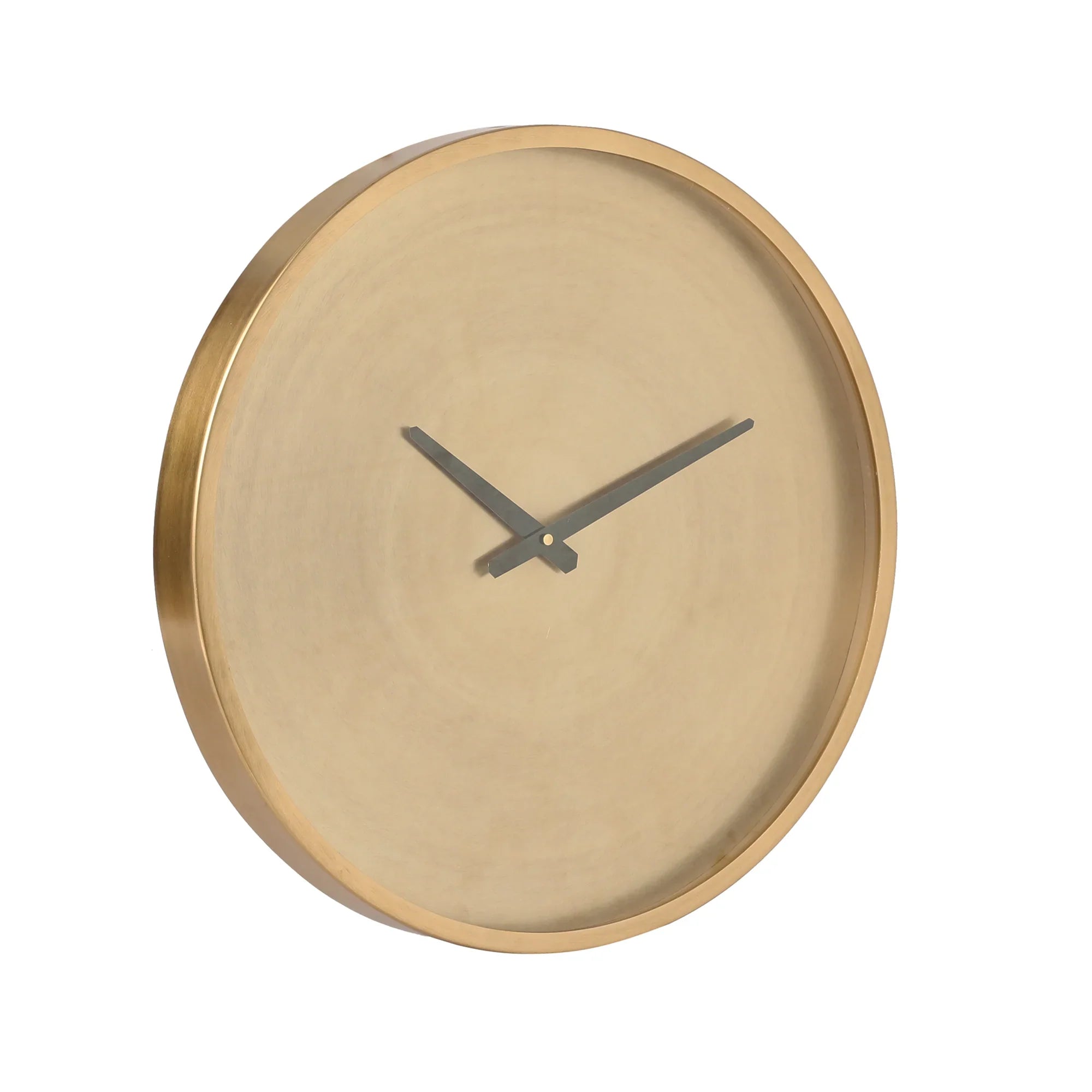 Decorative Round Metallic Wall Clock For Home & Office Decor