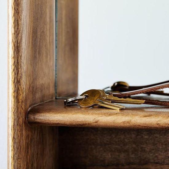 Morgan Storage Mirror | Mango Wood, Mdf Glass