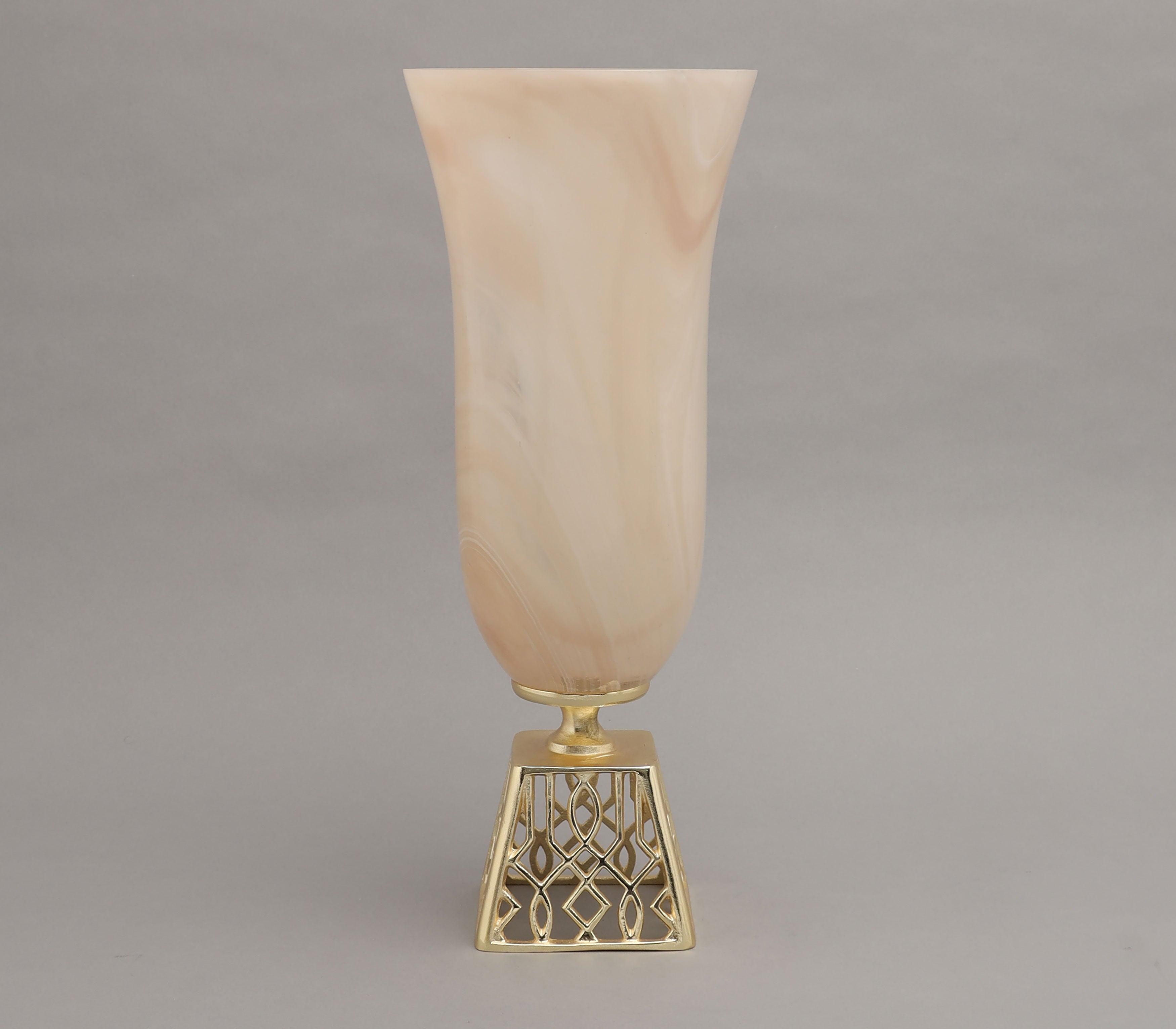 Sahara Jewel Flower Vase | Gold Finished