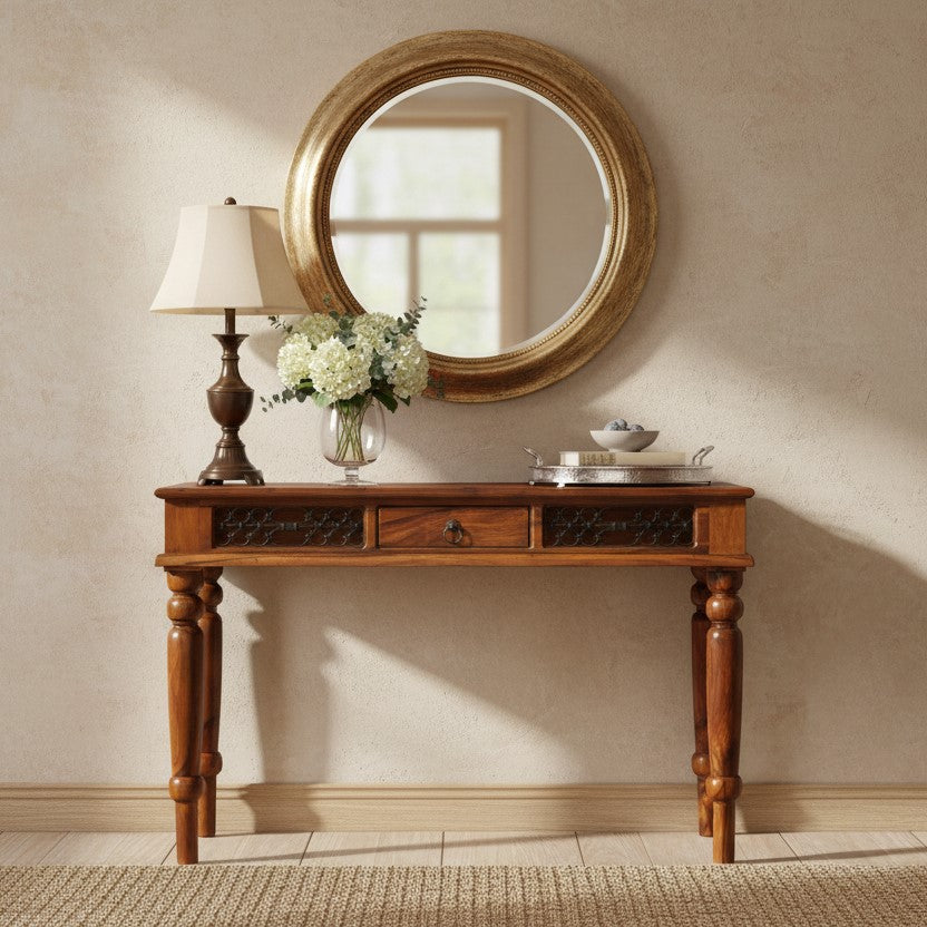 Earth Console Table | Sheesham Wood