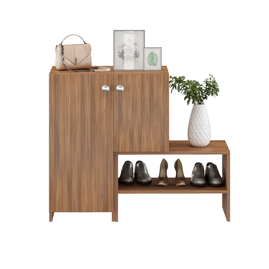Shoe Rack Cabinet with Doors and Storage - Burner