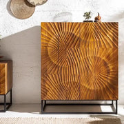 Wave Cabinet | Mango Wood and Metal
