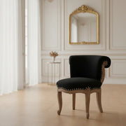 Copy of Velvet Accent Chair | Mango Wood Chair with Studded Design | Accent Chair for Living Room