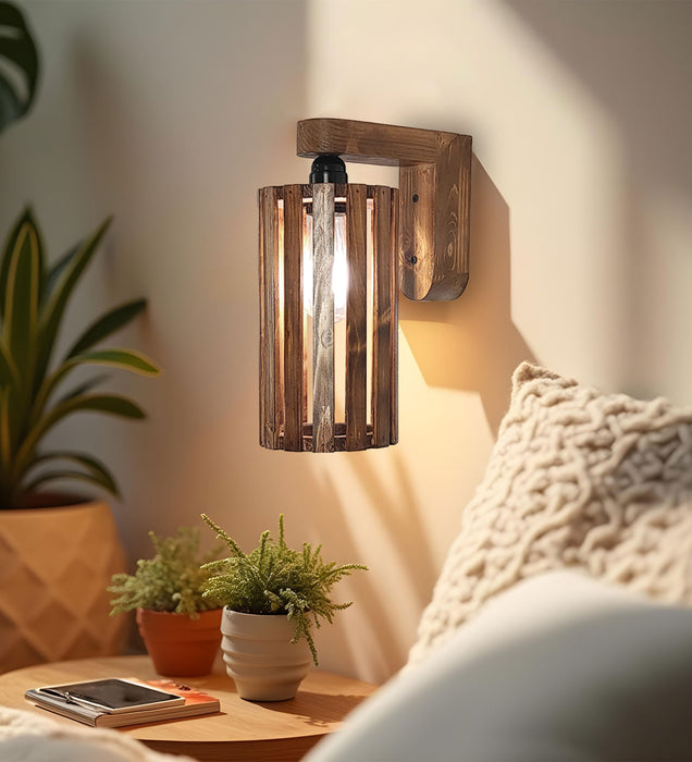 Casa Brown Wooden Wall Light | Decorative Lamps