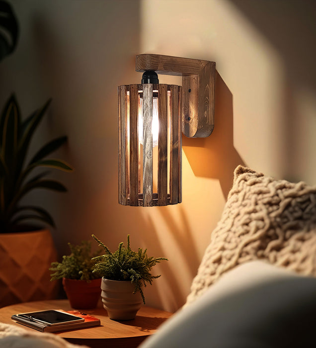 Casa Brown Wooden Wall Light | Decorative Lamps