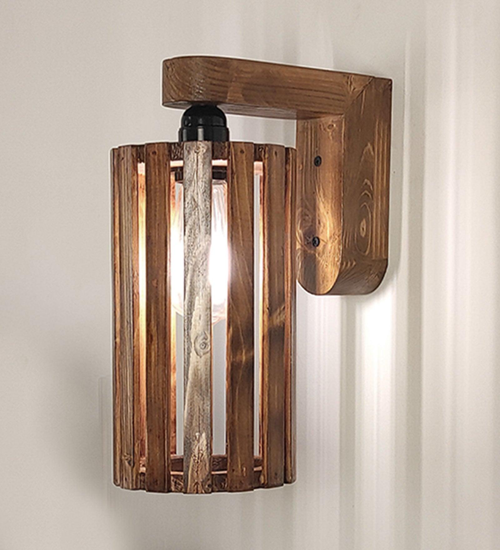 Casa Brown Wooden Wall Light | Decorative Lamps
