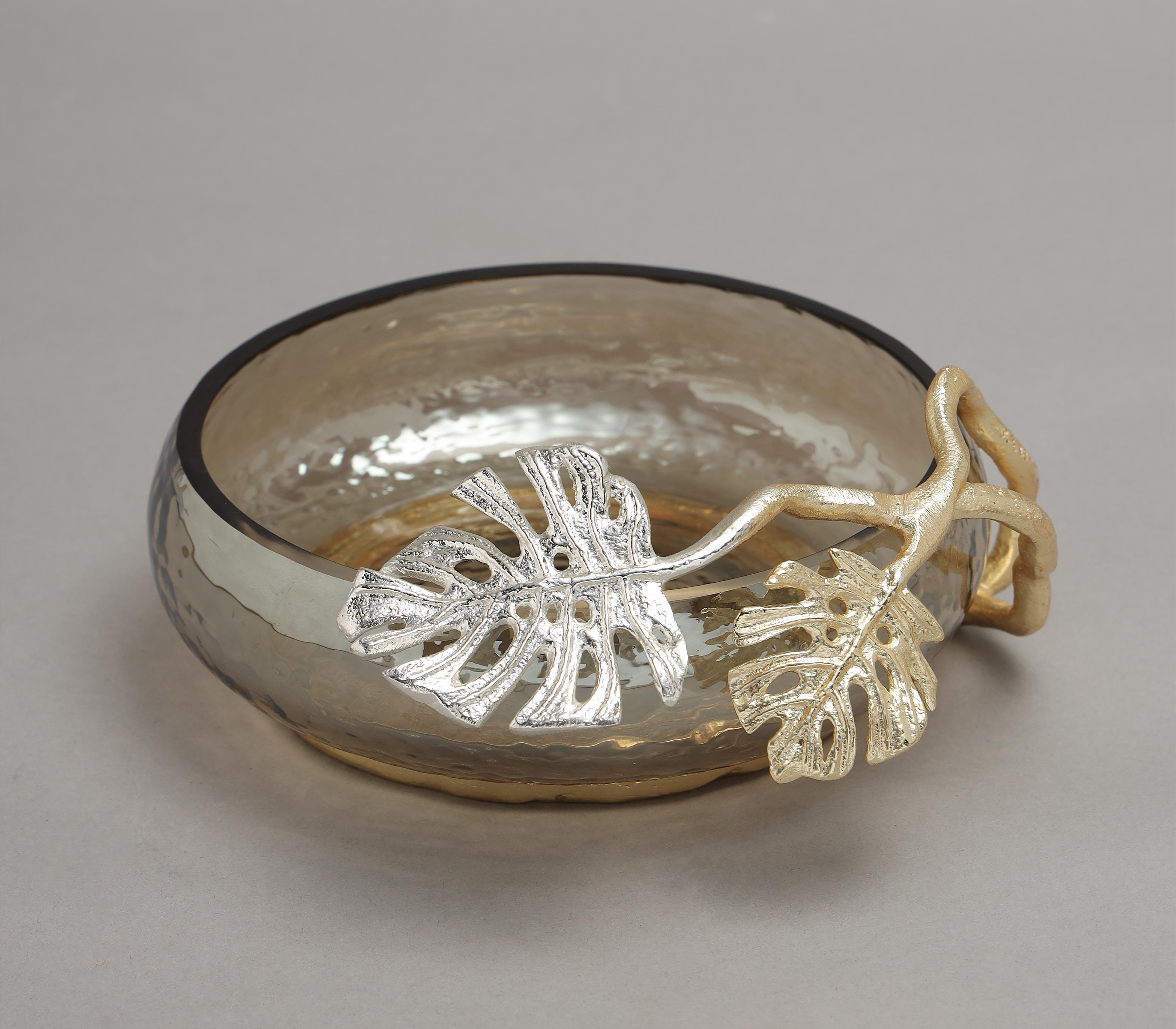 Monstera Designer Leaf Bowl | Decorative Bowl for Luxury Decor at Home