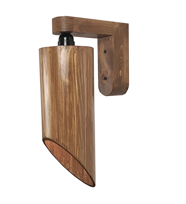 Cedar Brown Wooden Wall Light | Lamp For Wall Decor