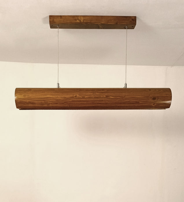 Cedar Brown Wooden Led Hanging Lamp for Home Decor | Pendant Lights