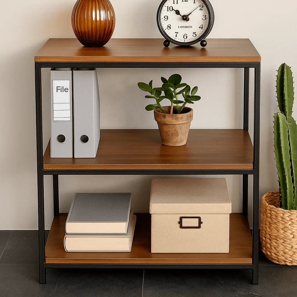 Acacia Wood Multipurpose Bookshelf | Storage & Display Shelf Rack