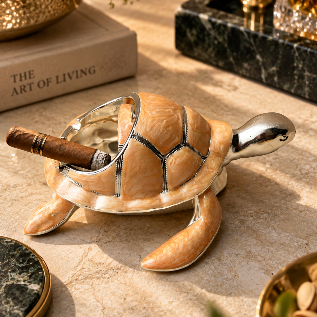 Silver Plated Ash Tray Turtle